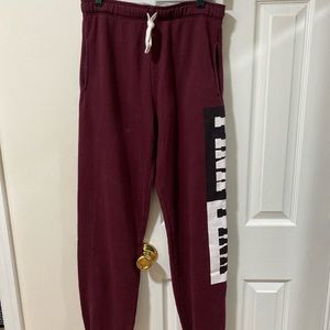 PINK Maroon Sweatpants